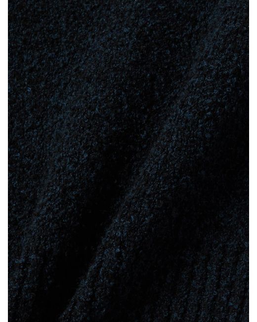 Bottega Veneta Blue Minirock Aus Bouclé Aus Einer Wollmischung