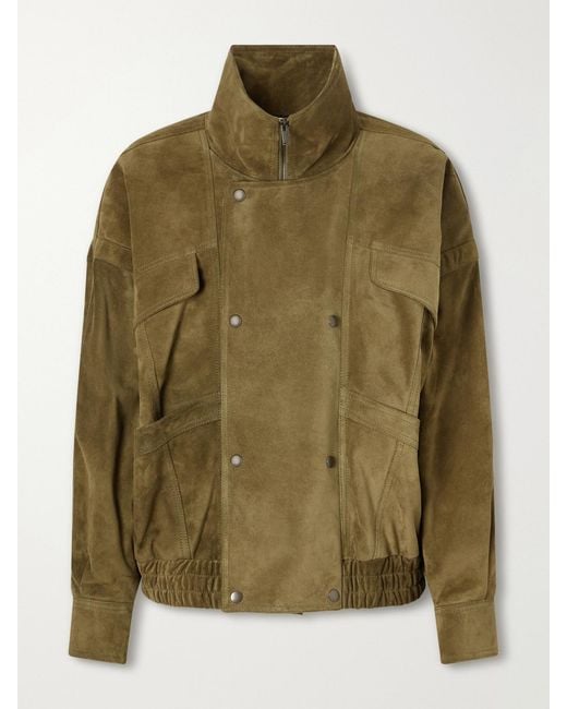 Saint Laurent Green Suede Jacket