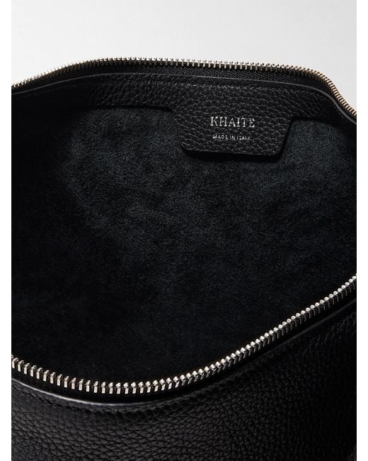 Khaite Black Olivia Sport Medium Leather Shoulder Bag