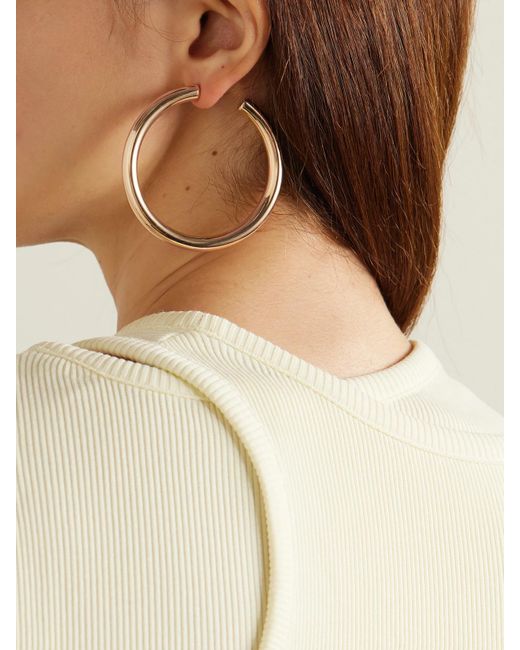 Jennifer Fisher Natural 2&Quot; Samira-Plated Hoop Earrings