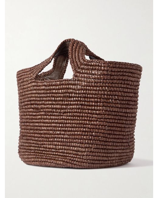 Sensi Studio Brown Bolso Playero Tote Aus Raffiabast