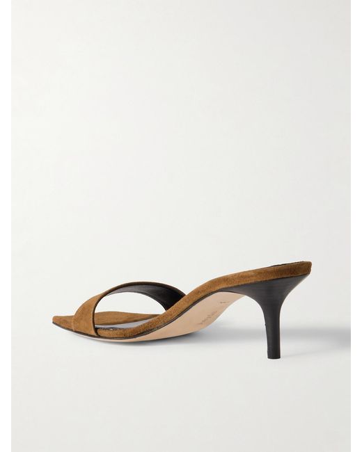 Aeyde Natural Ilvy Suede Mules