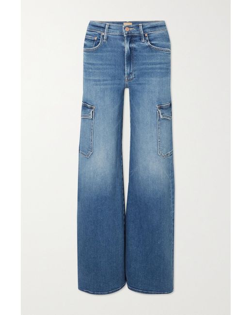 Mother + Net Sustain The Undercover High-rise Wide-leg Cargo Jeans in Blue  | Lyst Canada