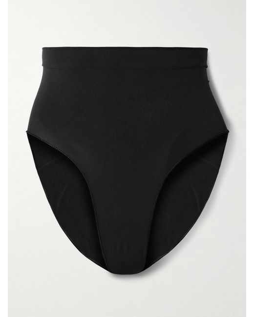 Skims Black Seamless Sculpt Mid Waist Briefs