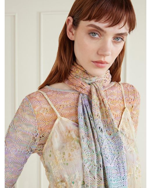 Anna Sui White Space Dye Scarf