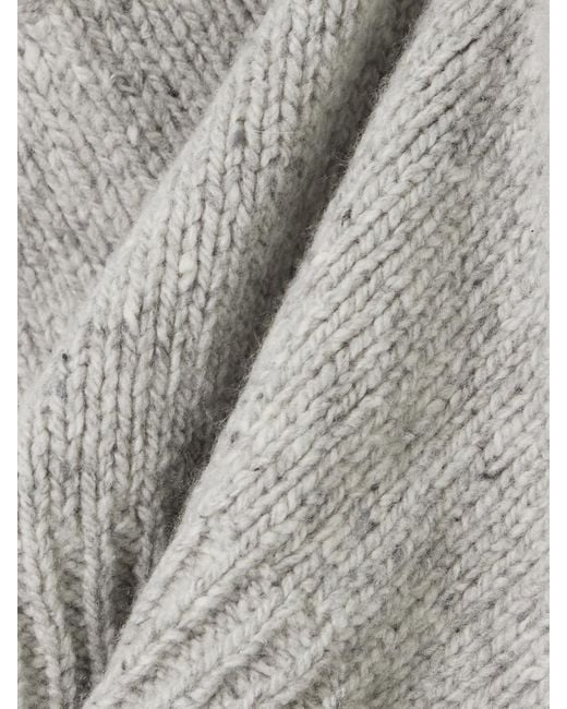 Suzie Kondi Gray Nico Cropped Cashmere Sweater Vest
