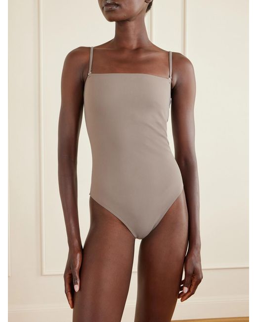 Alaïa White Stretch-Jersey Swimsuit