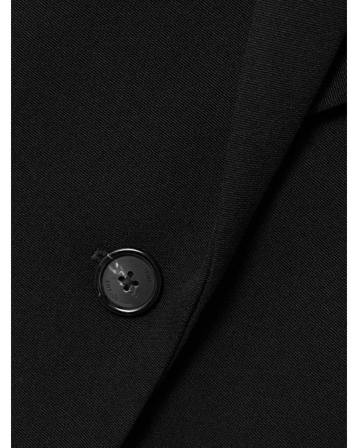 Totême  Black Garderob Grain De Poudre Wool-Blend Coat
