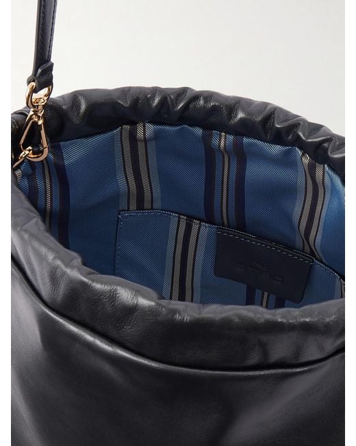 Etro Black Kalispera Tasseled Leather Shoulder Bag