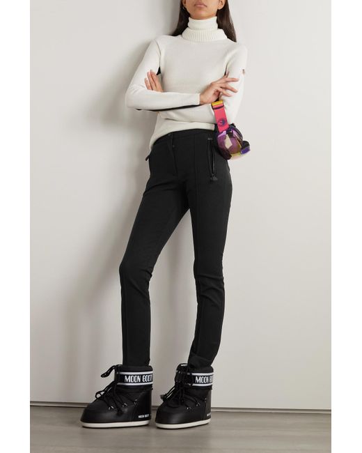 3 MONCLER GRENOBLE Stretch-knit Slim-leg Ski Pants in Black | Lyst