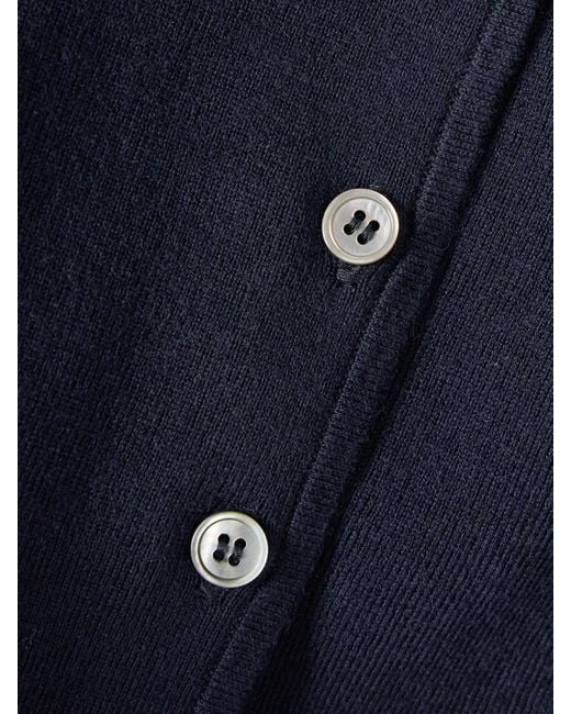 arch4 Blue Naples Cropped Silk And Cashmere-Blend Cardigan