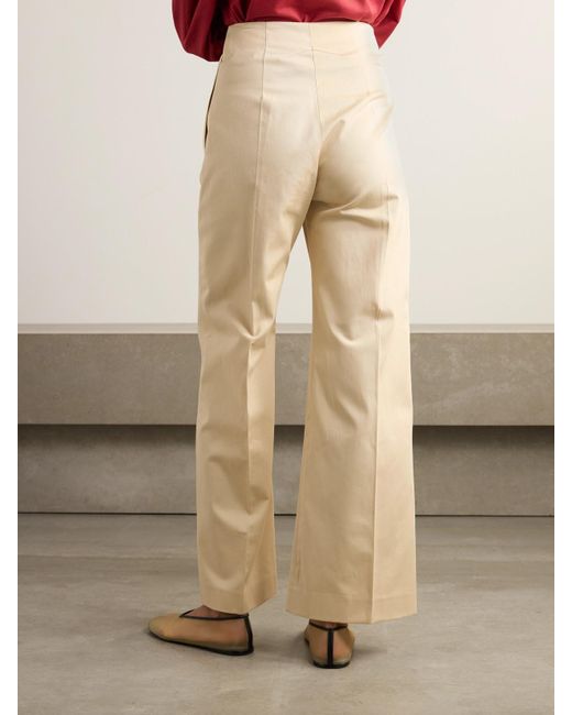 Patou Natural Iconic Hose Mit Weitem Bein Aus Baumwoll-Twill