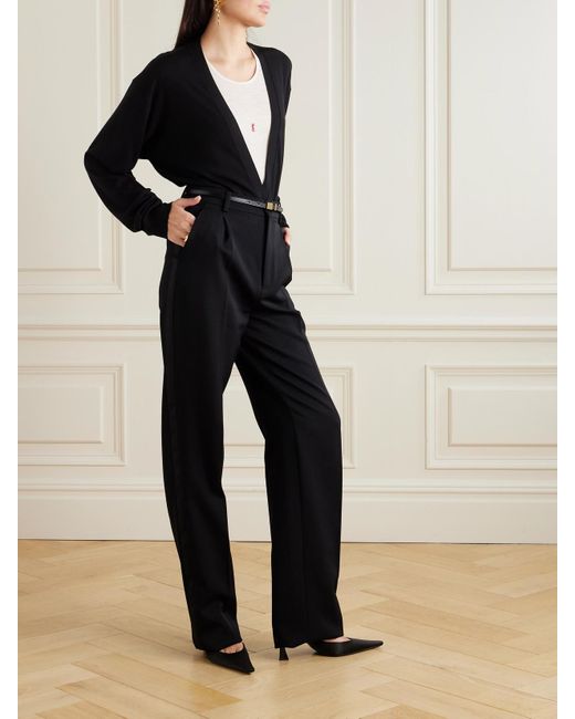 Saint Laurent Black Wool Cardigan