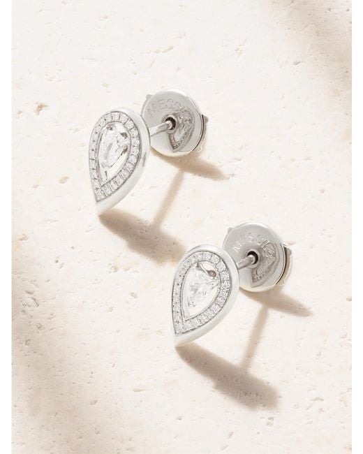 Messika Natural Fiery 18-Karat Diamond Earrings