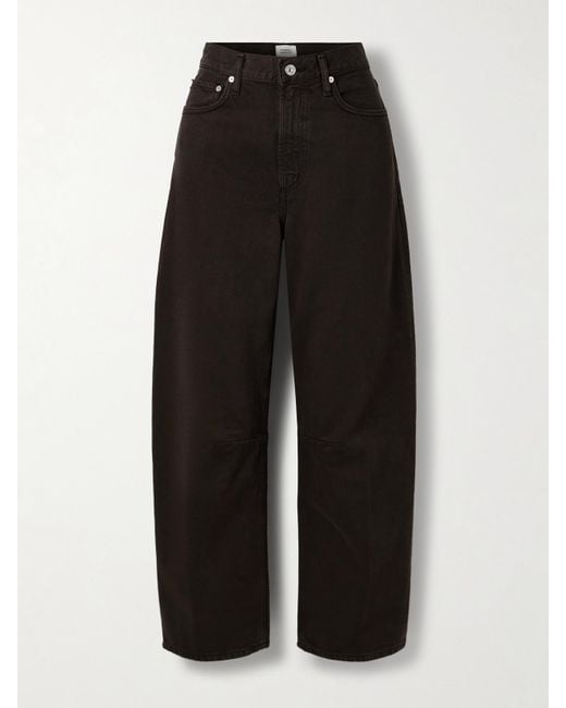 Citizens of Humanity Black Miro Halbhohe Barrel-Jeans