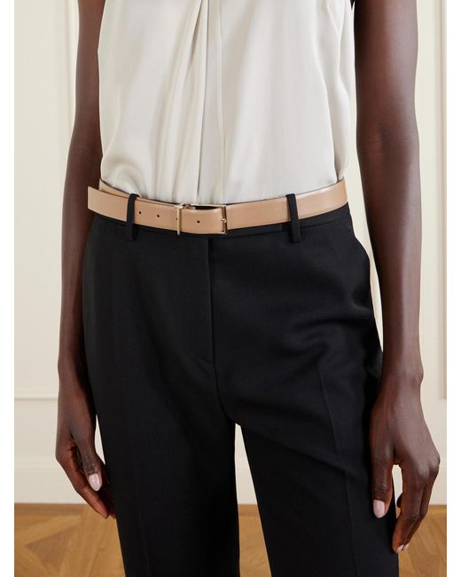 Tom Ford Natural T Loop Leather Belt