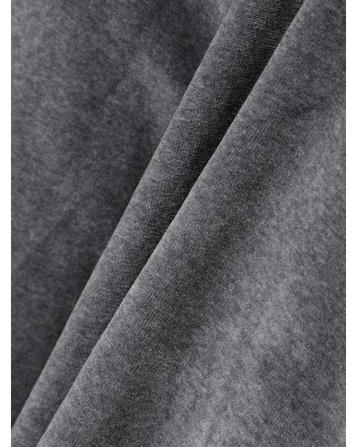 Suzie Kondi Gray Zephyra Jogginghose Mit Weitem Bein Aus Velours Aus Einer Baumwollmischung