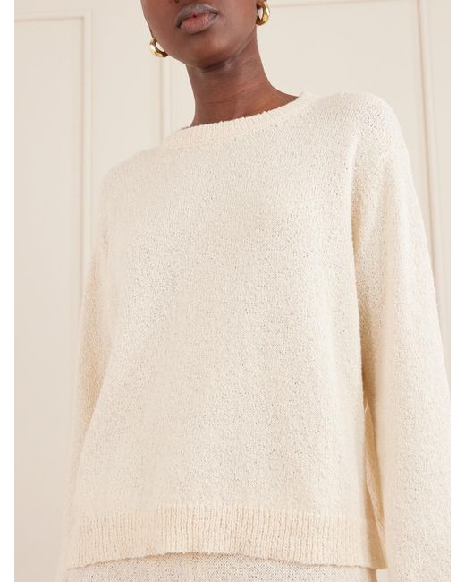 Suzie Kondi Natural Kismet Knitted Cotton Sweater