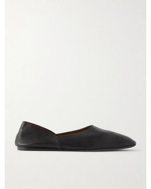Khaite White Jane Leather Mocassins