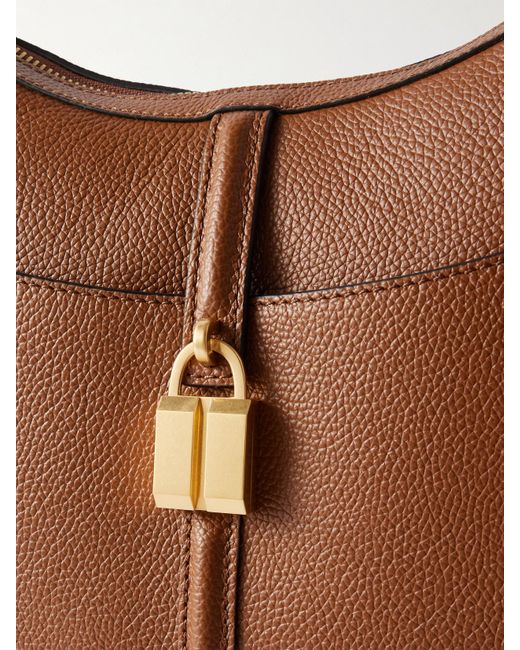 Sac Porté Épaule En Cuir Texturé À Ornement The Siena DeMellier London en coloris Brown