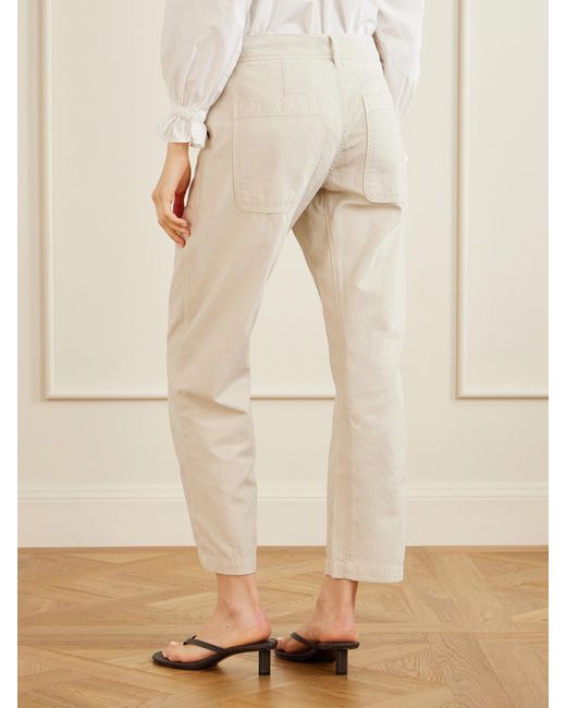 Citizens of Humanity Natural Winslow Utility Organic Cotton Straight-Leg Pants