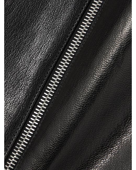 Tom Ford Black Paneled Leather Mini Skirt