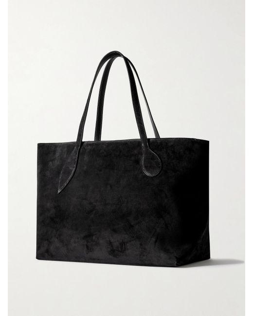 Liffner Black Mega Sprout Suede Tote