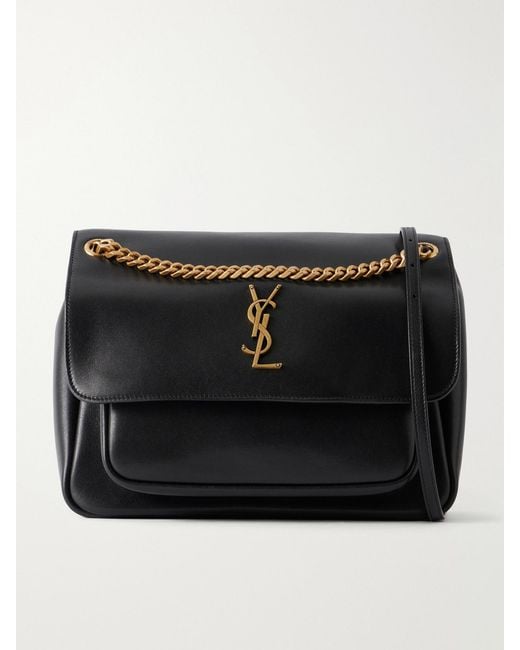Saint Laurent Black Niki Leather Shoulder Bag