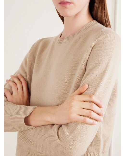 Nili Lotan Natural Venus Cropped Cashmere Sweater