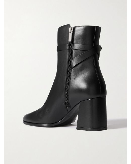 Jimmy Choo Black Lawton 65 Ankle Boots Aus Leder