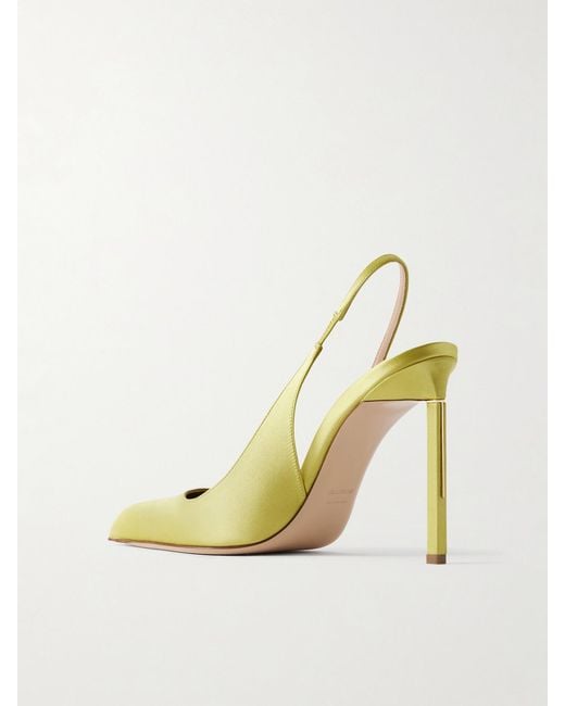 Tom Ford Metallic Satin Slingback Pumps