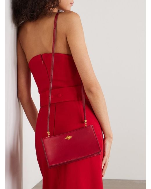 Metier Red Ease Leather Clutch