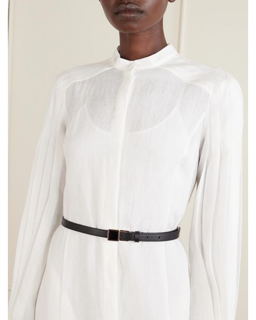 Gabriela Hearst Black Nina Leather Belt