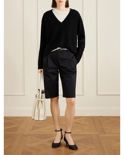 Totême Natural Belted Textured-Leather Tote