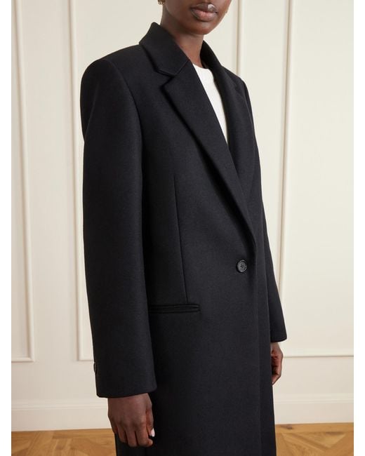 Totême Blue Wool-Blend Coat