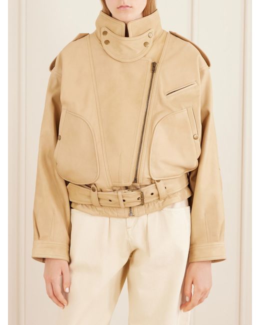 Isabel Marant Natural Farza Leather Jacket