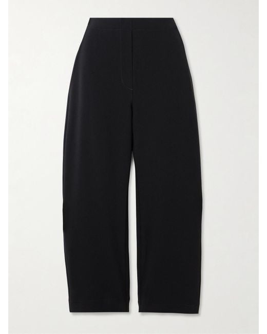 Leset Blue Arielle Crepe Tapered Pants