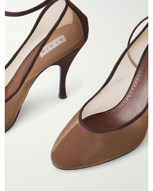 Alaïa White 100 Mesh Pumps