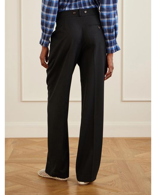 Doen Black Olivia Poplin Wide-Leg Pants