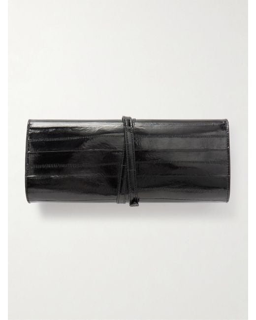 Liffner Black Belted Eel Clutch