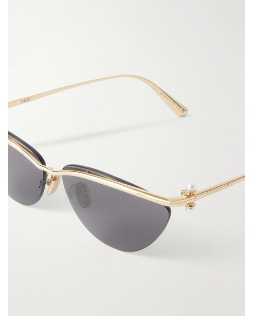 Dior Gray Diortribales B2U Cat-Eye-Tone Sunglasses