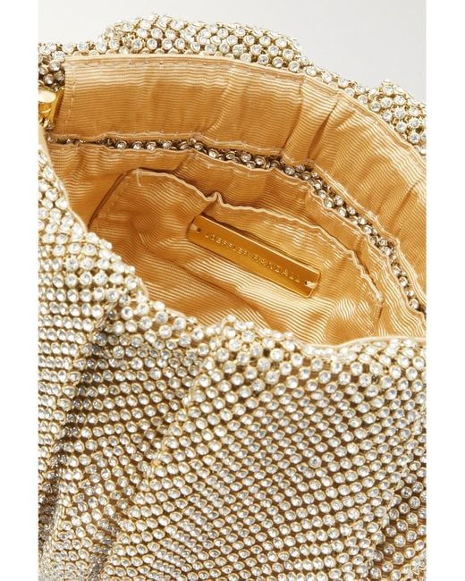 Loeffler Randall Natural Ember Embellished Mesh Clutch