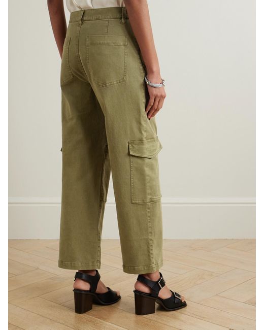 FRAME Green The Station Verkürzte Cargohose Mit Geradem Bein Aus Twill