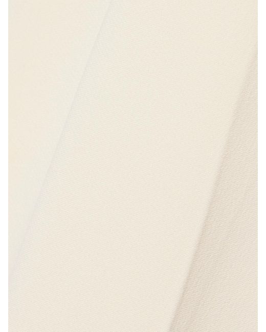 FFORME Natural Peyton Hose Mit Weitem Bein Aus Crêpe