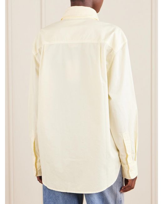 SLVRLAKE Denim Natural Cleo Cotton Shirt