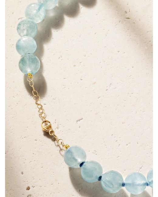 JIA JIA Natural Oracle 14-Karat Aquamarine Necklace