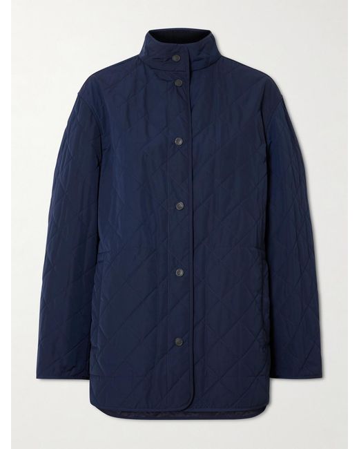 James Purdey & Sons Blue Quilted Shell Jacket