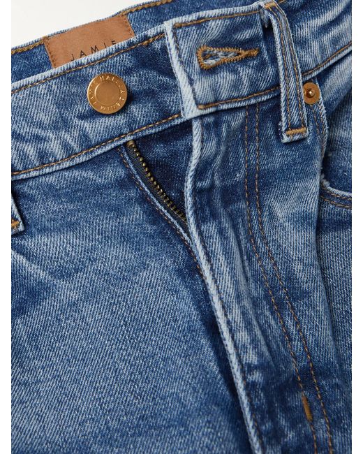 Jamie Haller Blue The Kenickie Mid-Rise Straight-Leg Jeans