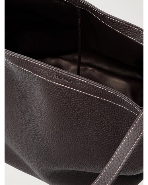 The Row White Park Small Textured-Leather Tote