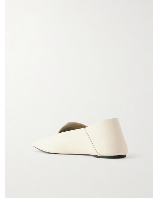 St. Agni Natural Minimal Flat Leather Loafer
